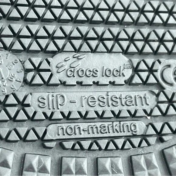 Crocs Adult M8/W10 black slip resistant dual crocs comfort shoes s2210 - Picture 7 of 10